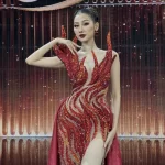 Hoa hậu Quế Anh trình diễn áo tắm ở bán kết Miss Grand International