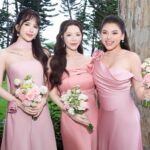 Lý Nhã Kỳ làm dâu phụ trong đám cưới Hồ Quỳnh Hương