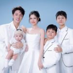 Hot mom Thủy Anh và ông xã Đăng Khôi tung bộ ảnh gia đình mừng sinh nhật