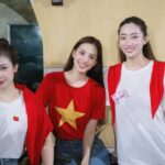 Hoa hậu Bảo Ngọc và Tiểu Vy vinh dự chuẩn bị tham gia diễu binh lịch sử tại Quảng trường Ba Đình