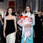 Hoa Hậu Ý Nhi rạng rỡ đón đương kim Miss World Opal Suchata đến Việt Nam